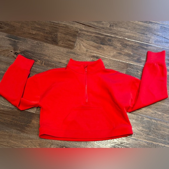 Girls All in Motion Size 10/12 cropped red sweatshirt - Picture 1 of 1